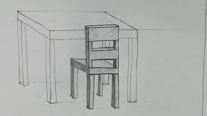 Drawing Table And Chair Masa Ve Sandalye Cizimi Youtube