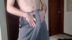 Its sweatpants season part 3 : Look at that! Monster cock cumshot  -JustinConrad