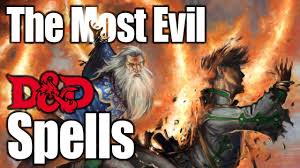 5 Best D D Spells For An Evil Spell Caster Youtube