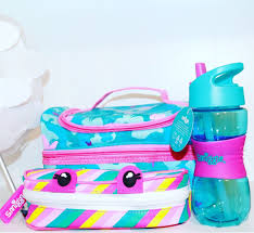 Smiggle Lunchbox Drinks Bottle And Chomp Multicolour Pencil Case So Cute Lunch Box Slime Videos For Kids Lol Dolls