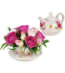 Teapots are part of many a daily routine, and this humble item is a home essential. Teacup Of Roses With Teapot Georgetown Sc Florist