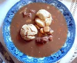 The Poor People In Victorian England Fed Mainly On Gruel Bread Drippings Vegetables Tea And Cheese Once Food Food Facts Beef Stew With Dumplings
