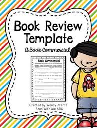 Book Review Template A Book Commercial Book Review Template Teacher Books Book Review