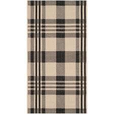 Black And White Plaid Outdoor Rug 3x5 Safavieh Courtyard Black Bone 3 Ft X 5 Ft Indoor Outdoor Area Rug Cy6201 216 3 The Home Depot In 2020 Indoor Outdoor Area Rugs Outdoor Rugs Indoor Outdoor Rugs