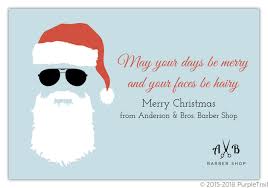 We have cards with christmas trees, doors & wreaths, thank you for business cards, religious. Santa Barber Business Christmas Card Business Holiday Cards