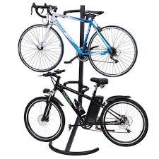 Saw something that caught your attention? Costway Freestanding Gravity Bike Stand Two Bicycles Rack For Storage On Sale Overstock 20680826