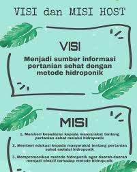 Kenal Visi Dan Misi Di 2020 Hidroponik Petani Tahu