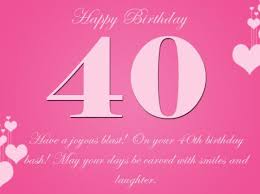 Out of these three occasions, there's only one where you are actively involved, and that's the day you walk down the aisle. Latest 40th Birthday Wishes Happy 40th Birthday Wishes And Greetings Birthday Wishes Zone