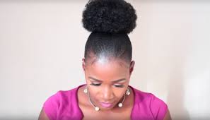 It's an easy way to create texture. Easy Natural Short Hair Faux Afro Bun For The Beginner Naturalista African Vibes Magazine