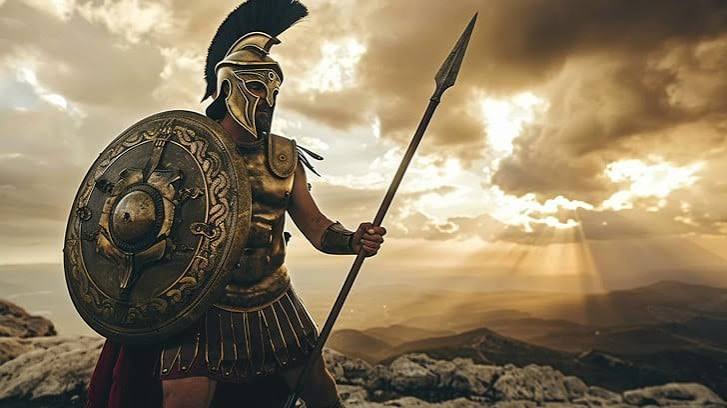 Download Spartan Warrior Sunset Image - Warrior, Sunset, Armor | StockCake