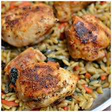 Chicken Thighs And Orzo Recipe Chicken Recipes Recipes Savory Chicken