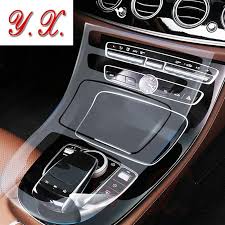 For Mercedes Benz W213 E200 260 300 Tpu Interior Sticker Transparent Protective Film For Mercedes Console Stickers And Decals Yest Benz Mercedes Benz Mercedes