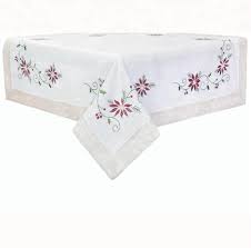 To help you set the scene, we've rounded up some of our favorite christmas tablecloths that'll make the perfect backdrop for. Hemstitch Embroidered White Christmas Tablecloth Buy Christmas Tablecloth White Christmas Tablecloth Hemstitch Embroidered White Christmas Tablecloth Product On Alibaba Com