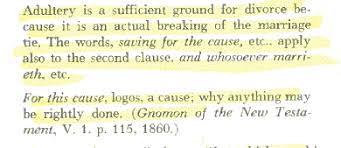 All it means is that they are not under. Divorce And Remarriage