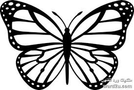 فراشات استنسل و مجسمة زينة الحوائط Butterfly Clip Art Butterfly Stencil Butterfly Coloring Page