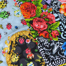 Art pattern versace pattern floral prints iphone wallpaper hipster gucci pattern vector art silk scarves black throw pillow cases versace pattern digital flowers yellow black design diy gold silk. Versace Jeans Couture Floral Print Shirt Mens From Maison Threads Uk