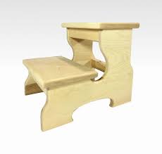 Classic Wood Step Stool Two Step Bed Kids Children In Natural Hickory By Candlewood Furniture Wood Step Stool Step Stool Wood Candles