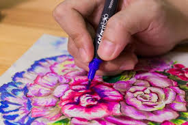 Again, go into the cakes with a wet brush to pull paint from each color to mix then paint directly. Take Your Art To The Next Level With Watercolor Brush Pens Colorit