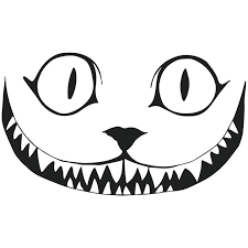 This cat is balancing between sanity and insanity. Cat Easy Simple Cheshire Cat Drawing