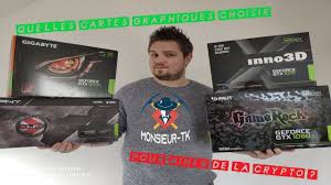 Pas la dernière carte graphique de la liste. Quelles Cartes Graphiques Choisir Pour Miner De La Crypto Monnaie Part2 Youtube