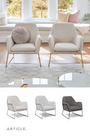Forma Milkyway Ivory Chair Gold Living Room Accent Chairs For Living Room Home Room Design