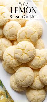 Lemon Sugar Cookies Recipe Recipe In 2020 Lemon Sugar Cookies Recipe Lemon Sugar Cookies Lemon Crinkle Cookies