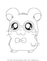 Baby jungle animal coloring pages. Hamtaro Print Coloring Page Free Printables