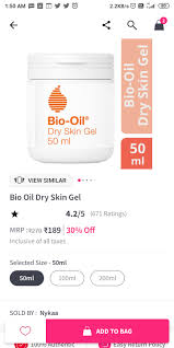 Dry skin is a common condition usually caused by insufficient oil production in the skin, causing the top layer of the skin to dry out. Has Anyone Used The Bio Oil Dry Skin Gel What Was Your Experience With It More In Comments Indianskincareaddicts