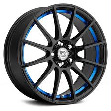 Black And Blue Rims For Trucks Drag Concepts R 16 Gloss Black With Blue Undercut Rims For Cars Black Wheels Dodge Dart Accessories