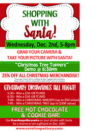 We did not find results for: Shopping With Santa 2015 Carolina Pottery