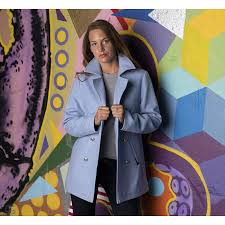 Caban femme en drap de laine bleu noctambule petit bateau prix caban petit bateau 199,00 € ttc. Caban En Laine Ouessant Bleu Ciel Chasse Maree