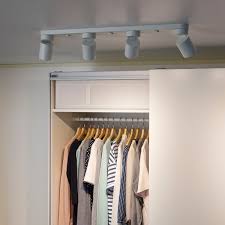 $60 led track light doesnt glow for long wizbang_fl i got this set for my mom for her living room to replace a ceiling fixture that had 3 lamps but was looking very dated. Nymane Ceiling Light With 4 Spotlights White Ikea