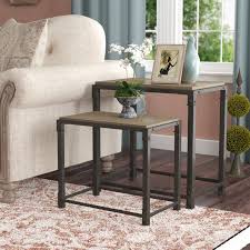 Laurel Foundry Modern Farmhouse Remy 2 Piece Nesting Tables Reviews Wayfair Nesting Tables Table End Tables