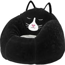 Character Bean Bag Chair Black Cat Pillowfort Bean Bag Chair Girls Bean Bag Cat Bedroom