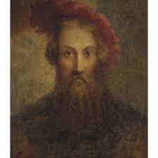 Past auction: JAMES ECKFORD LAUDER R.S.A. (SCOTTISH 1811-1869) PORTRAIT OF  A GENTLEMAN IN AN ORNAMENTAL HAT