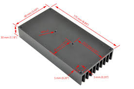 external mount heat sink for 40a ssr