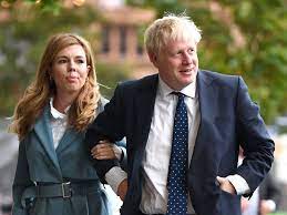 Prime minister boris johnson and fiancée carrie symonds welcome a baby boy. Boris Johnson And Carrie Symonds Pictured With 11 Week Old Son Wilfred