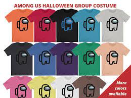 Group Halloween Costumes Among Us Group Halloween Shirts Etsy Christmas Shirts Us Halloween Costume Costumes