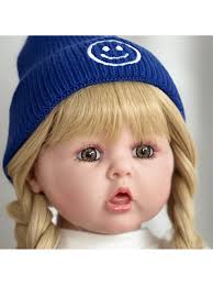 24 Inch 60 cm Erin Lifelike Girl Doll With Long Blond Hair 3D Painted Skin  Detai Fashion Dolls