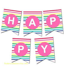Create a festive happy birthday banner with this free printable! Pdf Happy Birthday Banner Printable Contoh Makalah