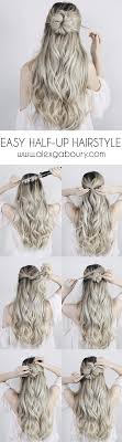 Hairstyles for long hair are really popular right now. Easy Half Up Hairstyle With A Twist Alex Gaboury