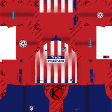 A goal by savić gave atlético a tie against real betis. Atletico Madrid 2018 19 Kit Dream League Soccer Kits Kuchalana