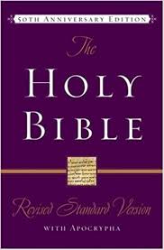 Amazon Com The Holy Bible With Apocrypha Revised Standard Version With Apocrypha 50th Anniversary Edition 9780195288087 Books