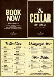 Spirit Bar Menu Drinks Menu Graphic Design Typography For Vodka Revolution By Www Diagramdesign Co Uk