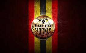 Luleå hockeyförening is an ice hockey club from luleå, sweden. Download Wallpapers Lulea Hf Golden Logo Shl Red Metal Background Swedish Hockey Team Swedish Hockey League Swedish Hockey League Lulea Hf Logo Hockey Lulea Hockeyforening For Desktop Free Pictures For Desktop Free