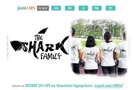 Caluya design's svg cut file & font downloads are 100% free for personal use. The Shark Family Svg Funlurn