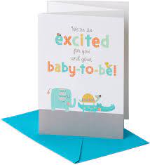 Few things in life are more joyous than the celebration of the birth of a baby. Amazon Com American Greetings Happy Shower Baby Shower Congratulations Greeting Card With Glitter Office Products