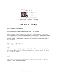 Show Notes & Transcripts