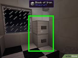 This can be a solid iron block, smooth stone, quartz, or black or grey wool. How To Make A Kitchen In Minecraft With Pictures Wikihow