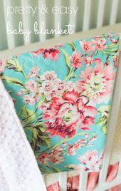 Pretty Easy Baby Blanket Craftiness Is Not Optional Easy Baby Blanket Baby Girl Quilts Diy Baby Stuff